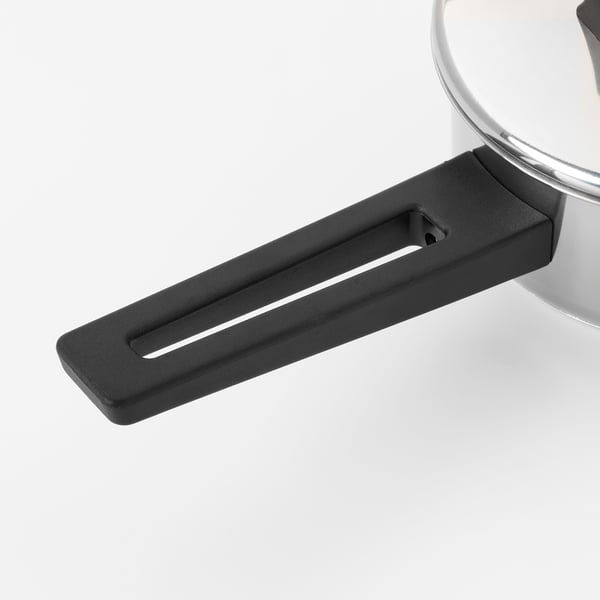 SNITSIG Saucepan with lid, stainless steel IKEA