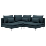 SÖDERHAMN Corner sofa, 3-seat, Hillared dark blue