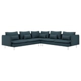 SÖDERHAMN Corner sofa, 6-seat, Hillared dark blue