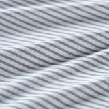 SOLFIBBLA Flat sheet, white blue/stripe, Double/Queen