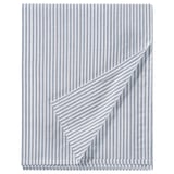 SOLFIBBLA Flat sheet, white blue/stripe, Double/Queen