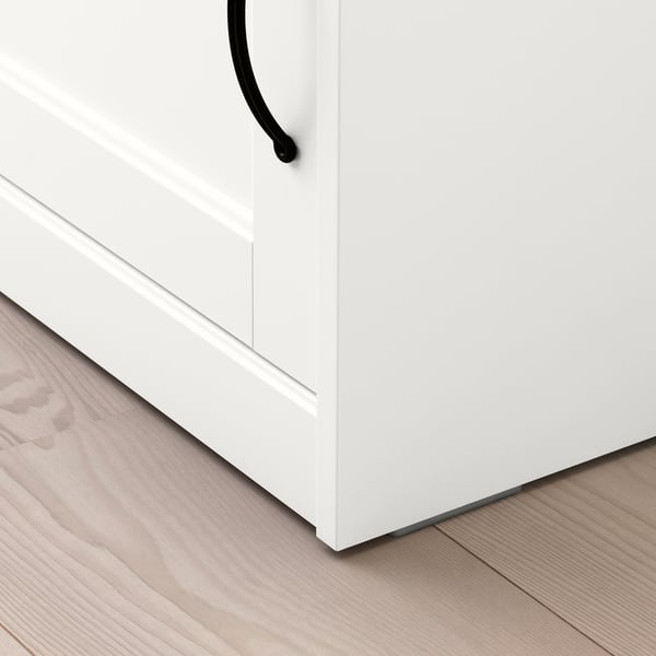 SONGESAND Bedside table, white, 42x40 cm