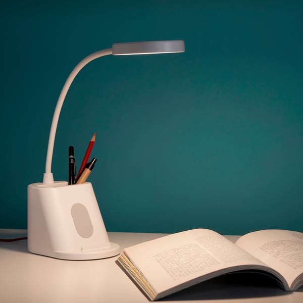 SPANNLAND LED work lamp, with storage/dimmable