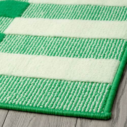 SPÅRSIGNAL Door mat, green, 60x90 cm IKEA
