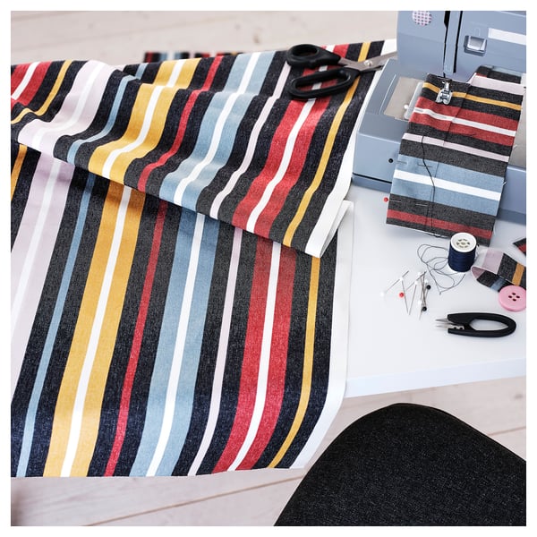 SPJUTSPORRE Pre-cut fabric, multicolour, 150x300 cm