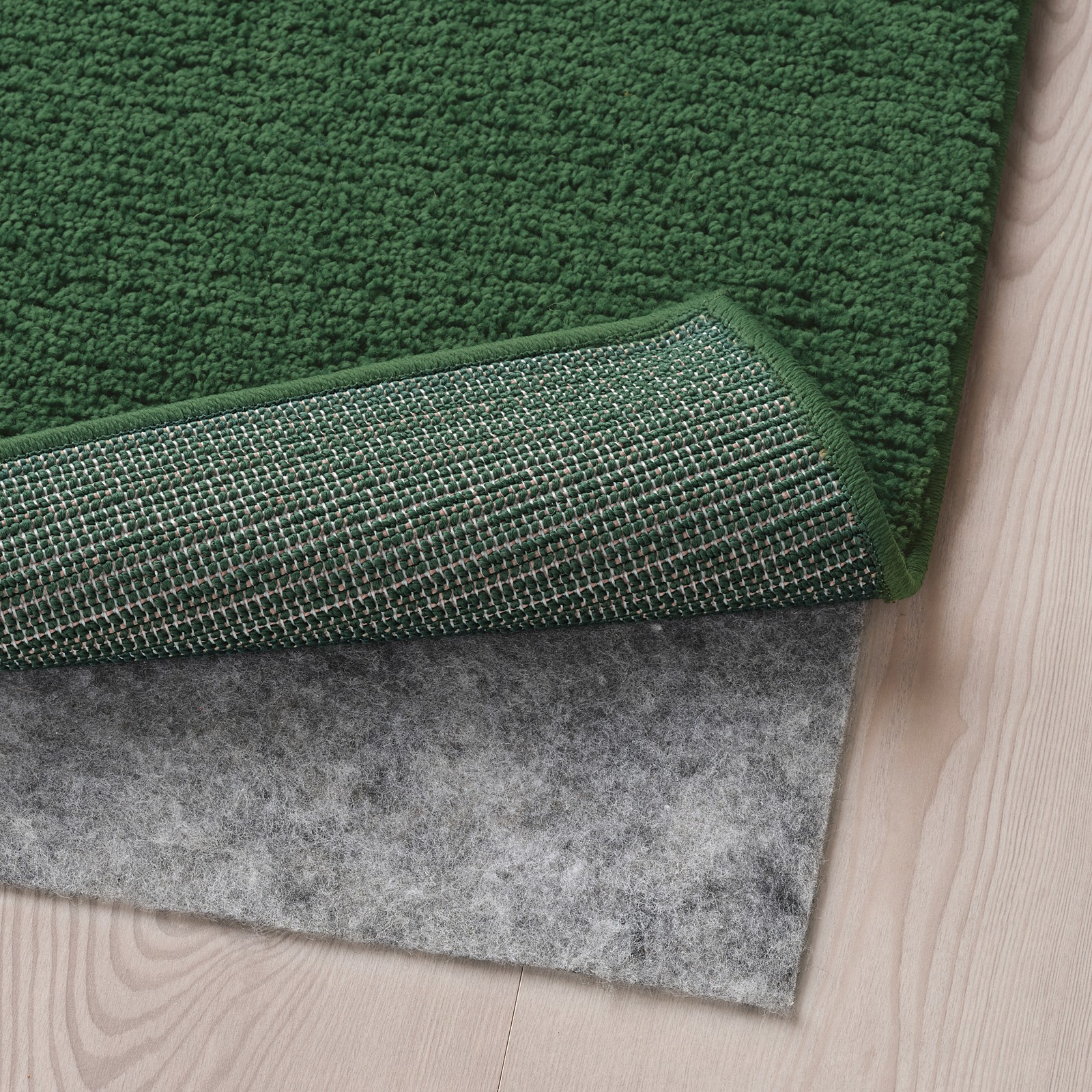 SPORUP Rug, low pile, dark green, 200x300 cm IKEA