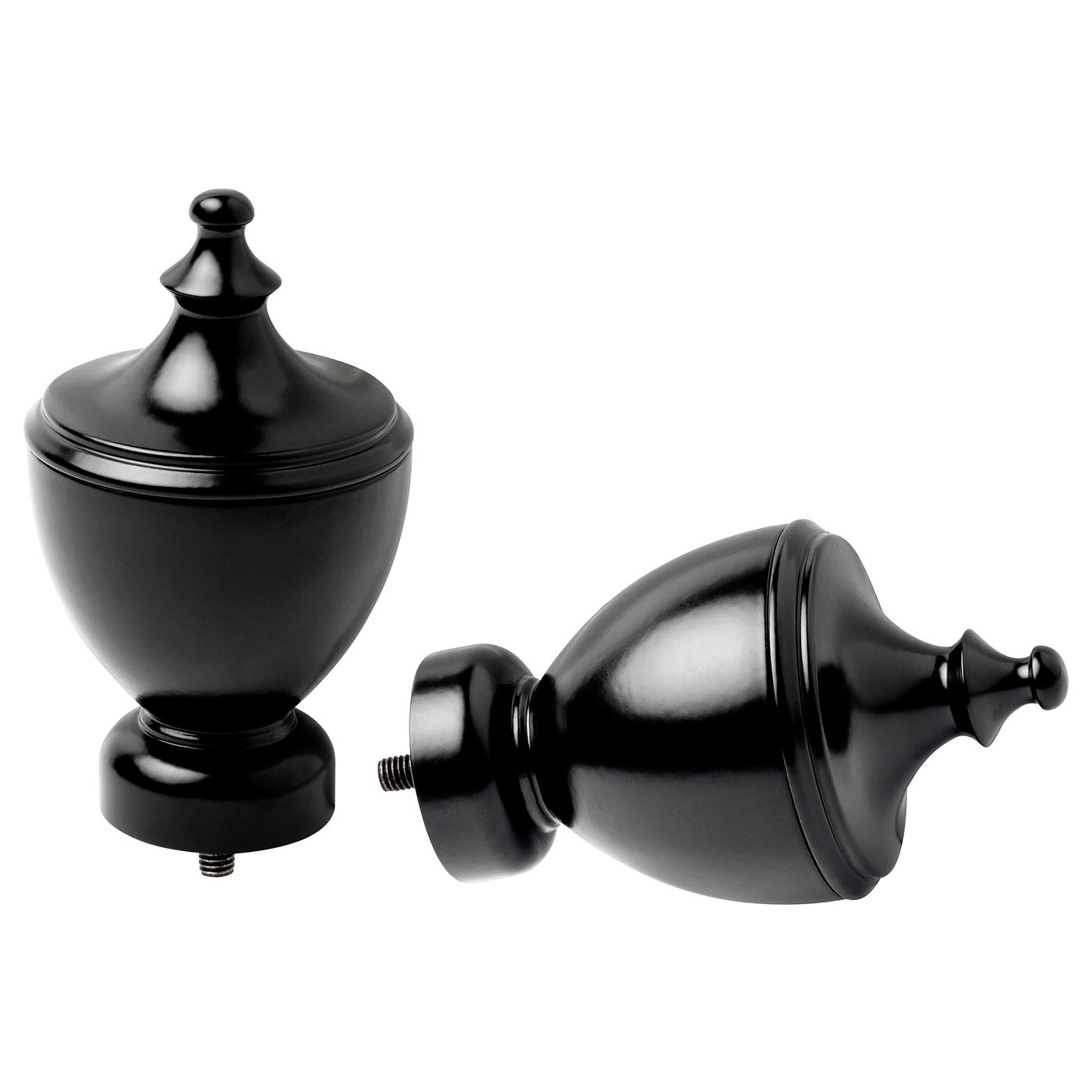 STINKSYSKA finials, 1 pair, black IKEA