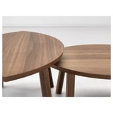STOCKHOLM Nest of tables, set of 2, walnut veneer