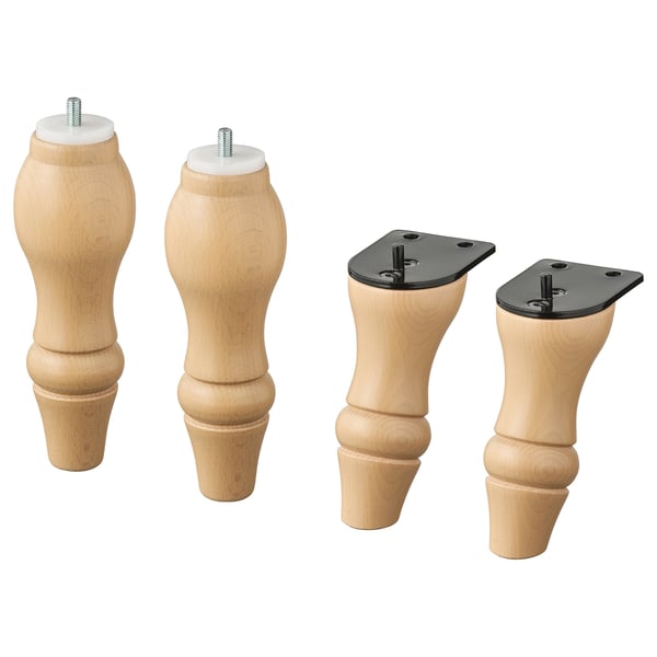 STOCKSUND Legs for armchair/sofas, light brown IKEA