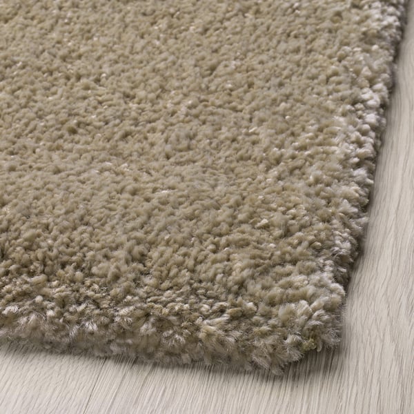 STOENSE Rug, low pile, beige, 133x195 cm