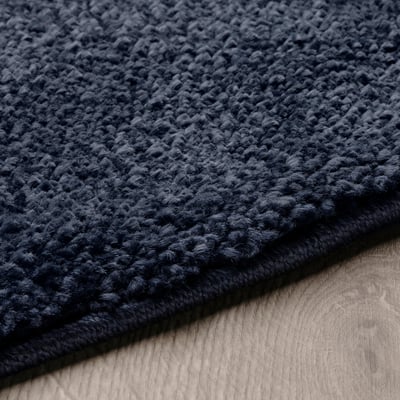 STOENSE Rug, low pile, dark blue, 130 cm