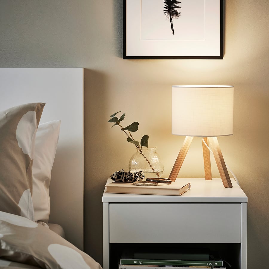 STORSEGEL table lamp, ash/white - IKEA