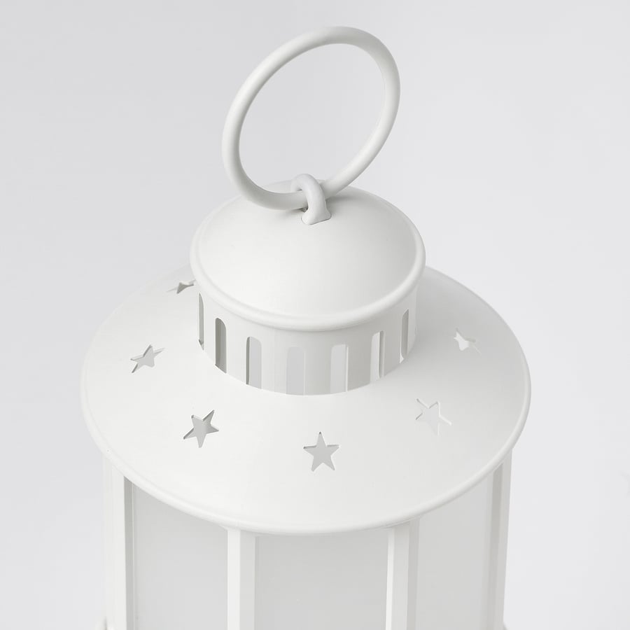 STRÅLA LED lantern, batteryoperated white, 13 cm IKEA