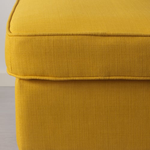 STRANDMON armchair and footstool, Skiftebo yellow IKEA