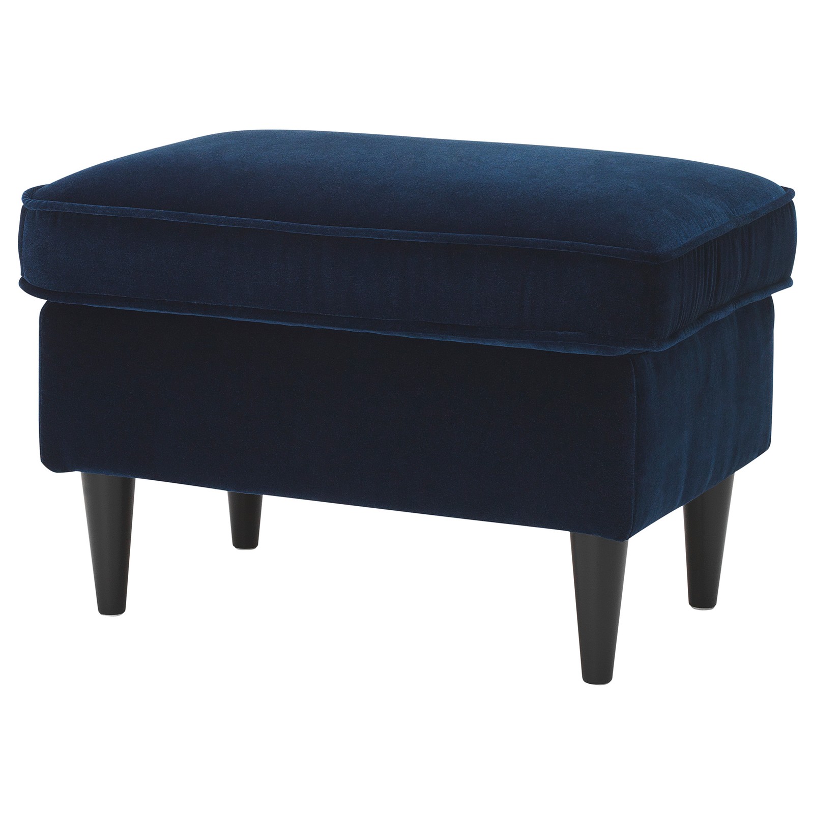 STRANDMON Footstool with storage Djuparp dark greenblue IKEA
