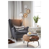 STRANDMON Wing chair, Nordvalla dark grey