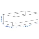 STUK Box with compartments, white, 20x34x10 cm