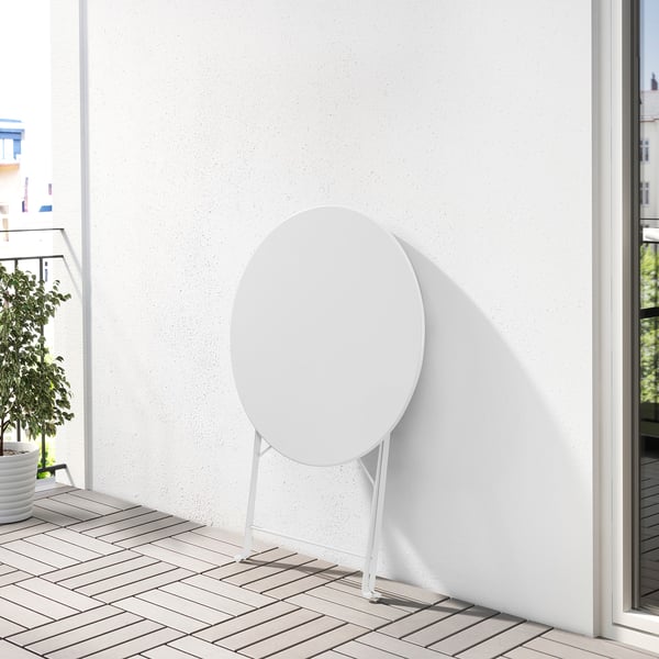 SUNDSÖ Table, outdoor, off-white straw, 65 cm