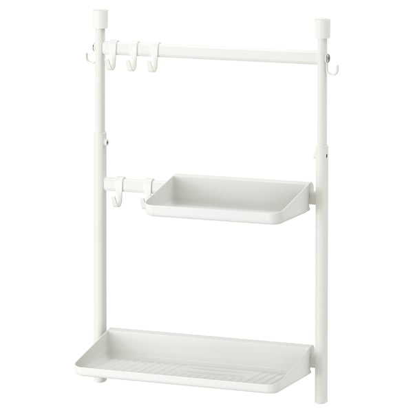 SUNNERSTA Kitchen organiser set, no drill/shelf/dish drnr/hook