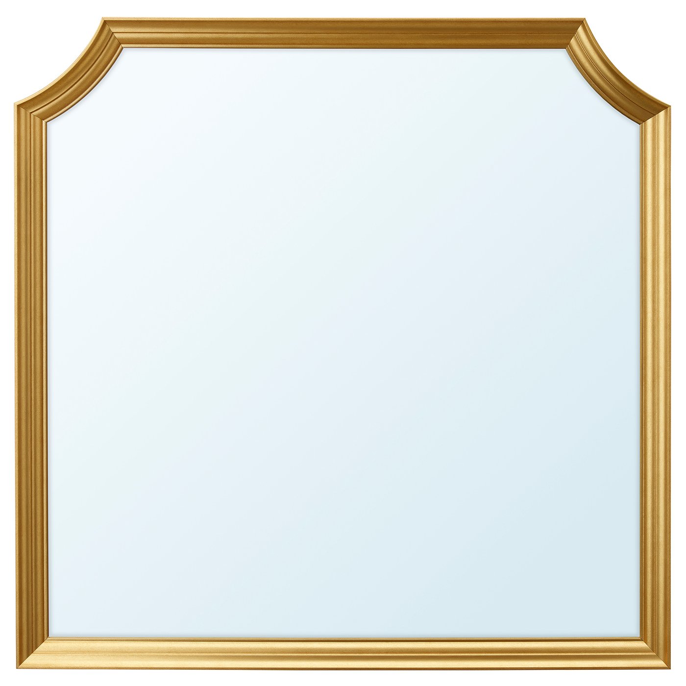 SVANSELE mirror, goldcolour, 78x78 cm IKEA