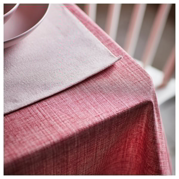 SVARTSENAP tablecloth, pinkred, 145x240 cm IKEA