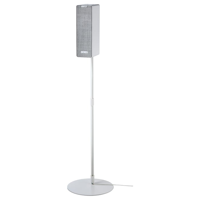 SYMFONISK bookshelf speaker w floor stand, white/gen 2 IKEA
