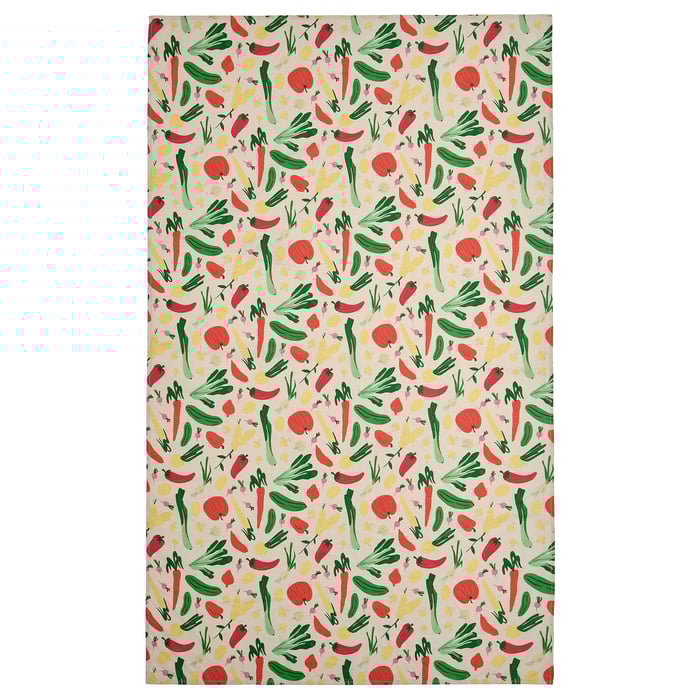 TABBERAS Tablecloth, wipeable patterned/multicolour, 145x240 cm IKEA