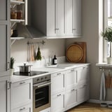 TÄRNHULT Custom made wall panel, off-white grey/concrete effect glass composite, 1 m²x2.0 cm