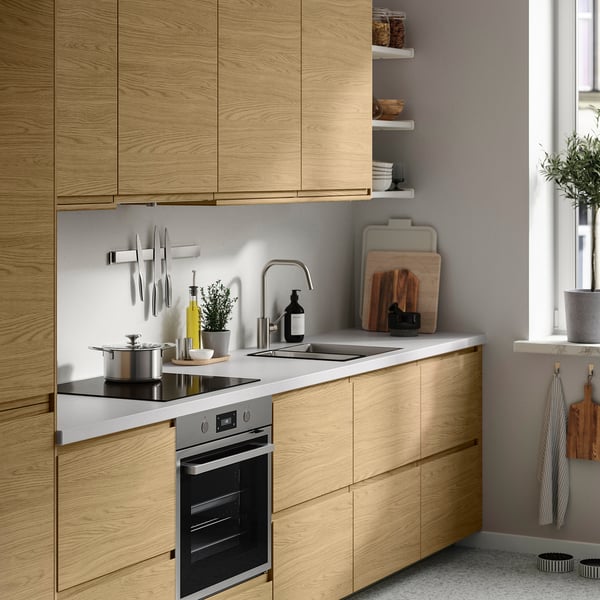 TÄRNHULT Custom made wall panel, off-white grey/concrete effect glass composite, 1 m²x2.0 cm