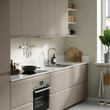 TÄRNHULT Custom made wall panel, off-white mineral effect/glass composite, 1 m²x2.0 cm