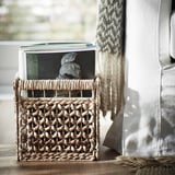 TÄTING Basket, banana leaves/natural, 35x25x25 cm
