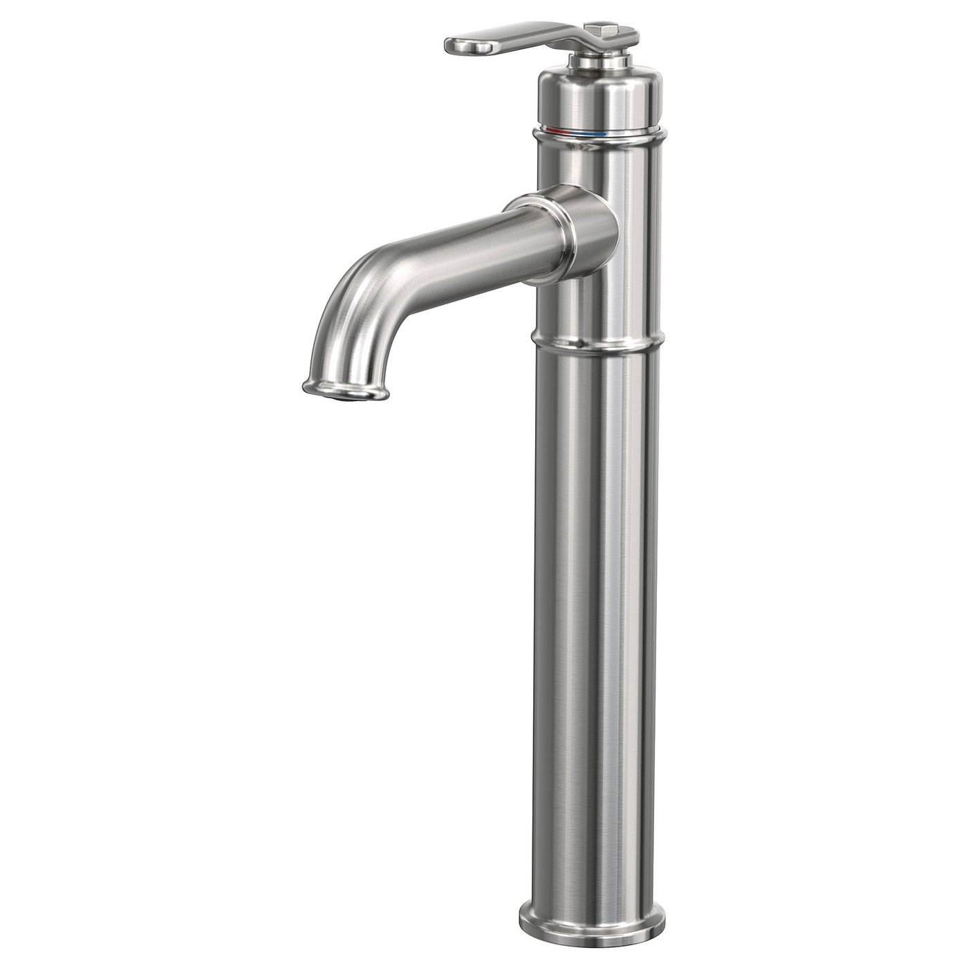 TAKSJÖN Bathroom mixer tap top lever, stainless steel colour, XL