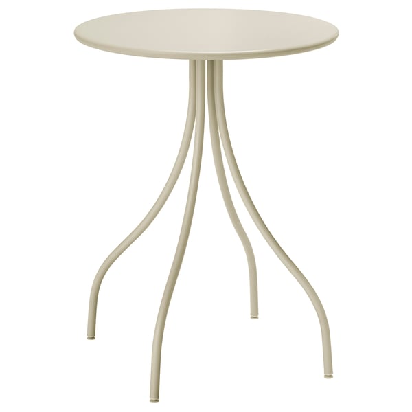 TÅNEBRO Side table, in/outdoor/light grey-beige, 46 cm
