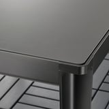 TEGELÖN Table, outdoor, dark grey/black, 140x86 cm