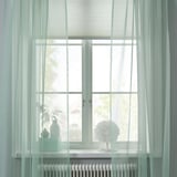 TERESIA Sheer curtains, 1 pair, light green/with rod pocket, 145x250 cm