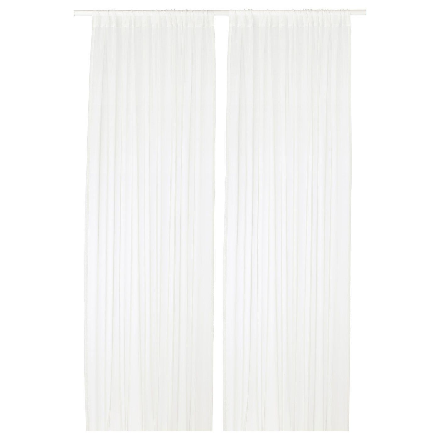 white sheer curtains