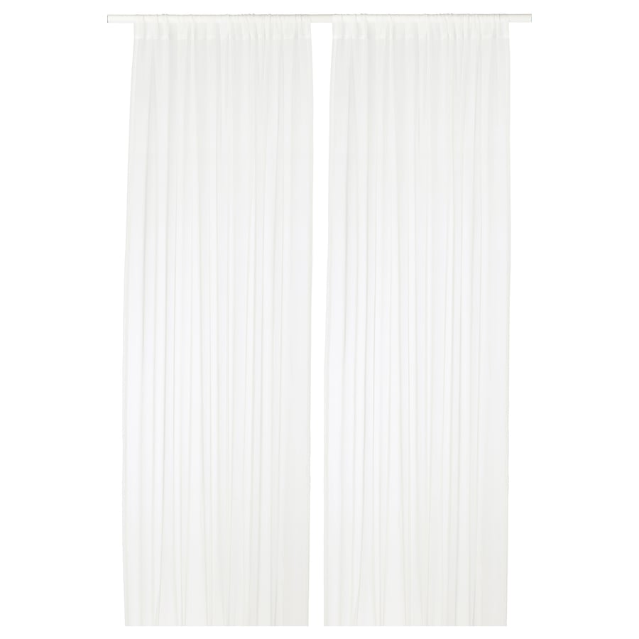 TERESIA sheer curtains, 1 pair, white, 145x250 cm IKEA
