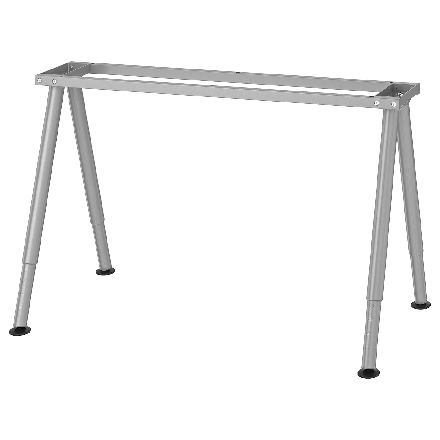 THYGE Frame for table top, silvercolour, 120x60 cm IKEA