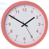 TJALLA Wall clock, pink, 28 cm