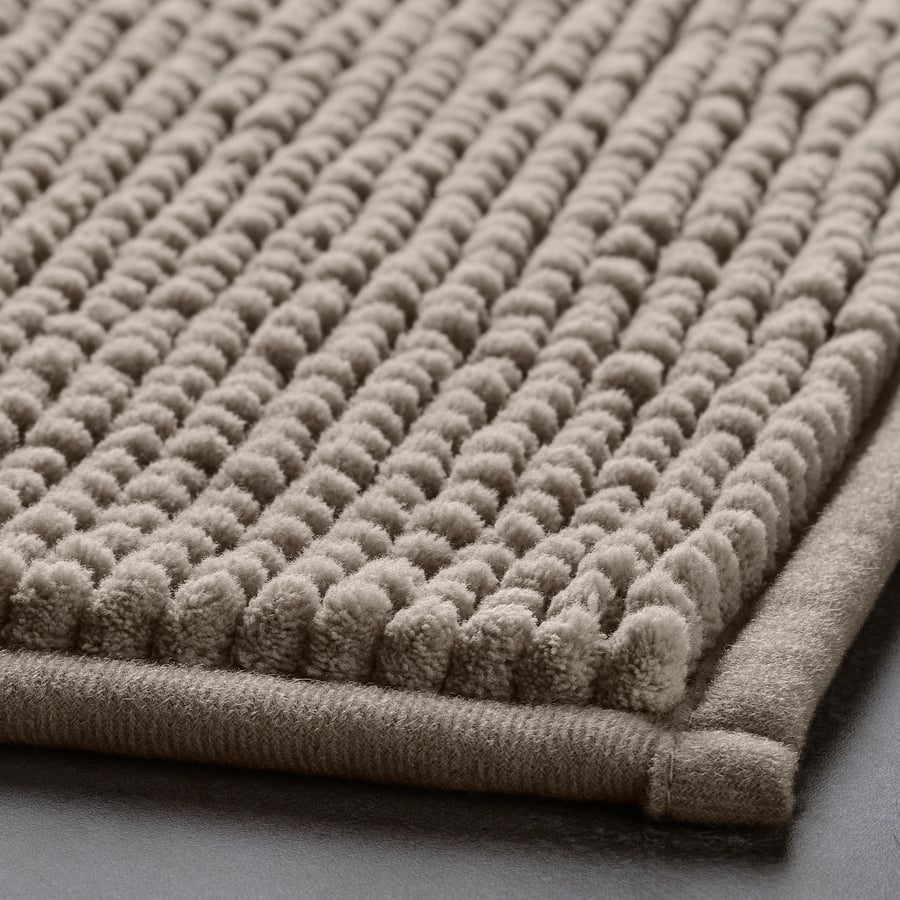TOFTBO bath mat, dark beige, 50x80 cm IKEA