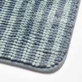 TOFTBO Pedestal mat, striped/blue, 55x60 cm