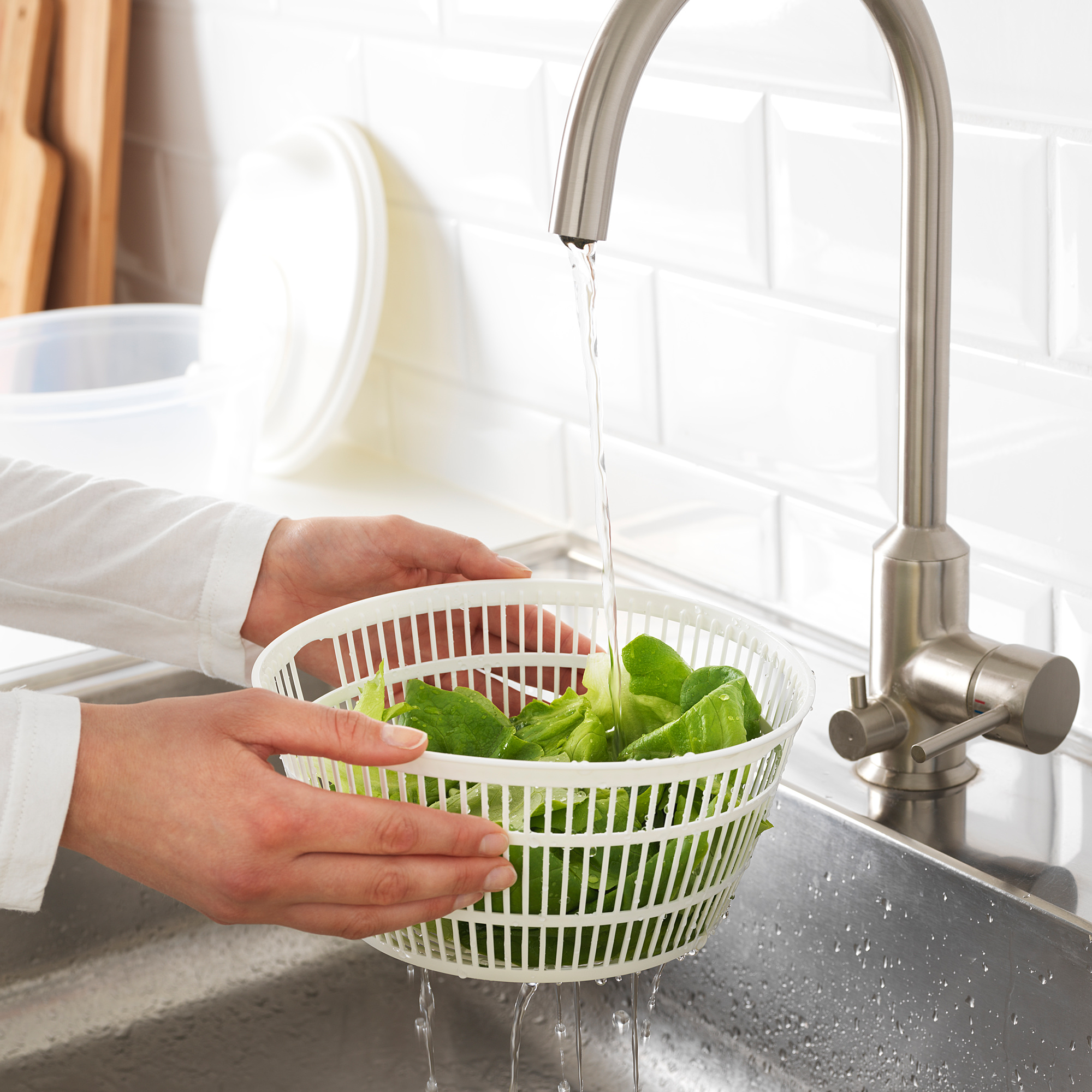 TOKIG Salad spinner, white IKEA
