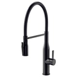 TOLLSJÖN Kitchen mixer tap/handspray, black polished metal