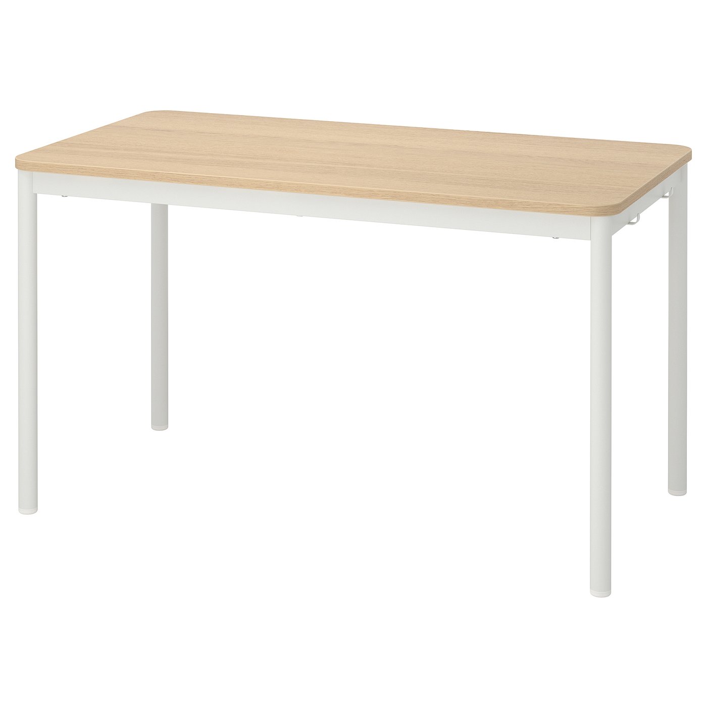 TOMMARYD Table - white stained oak veneer/white - IKEA