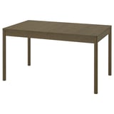 TONSTAD Extendable table, brown stained oak veneer, 140/196x85 cm