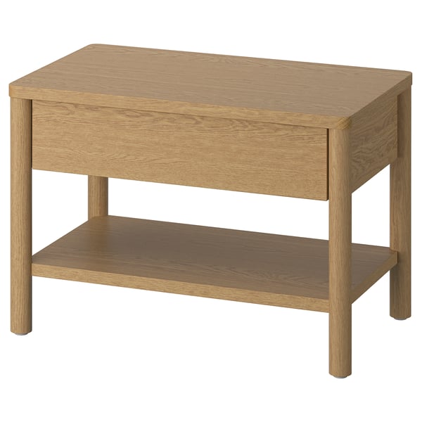 TONSTAD Side table, oak veneer, 64x40 cm