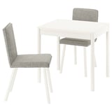 TONSTAD / TONSTAD Table and 2 chairs, off-white/Viarp beige/brown off-white, 80/120x70 cm