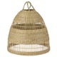 Option: TORARED Pendant lamp shade, sedge/handmade, 36 cm