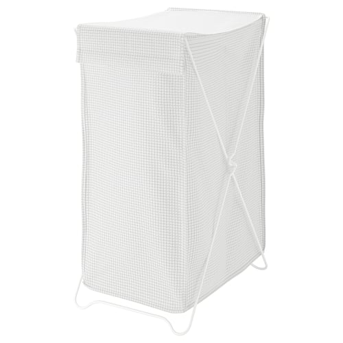 TORKIS laundry basket, white/grey, 90 l IKEA