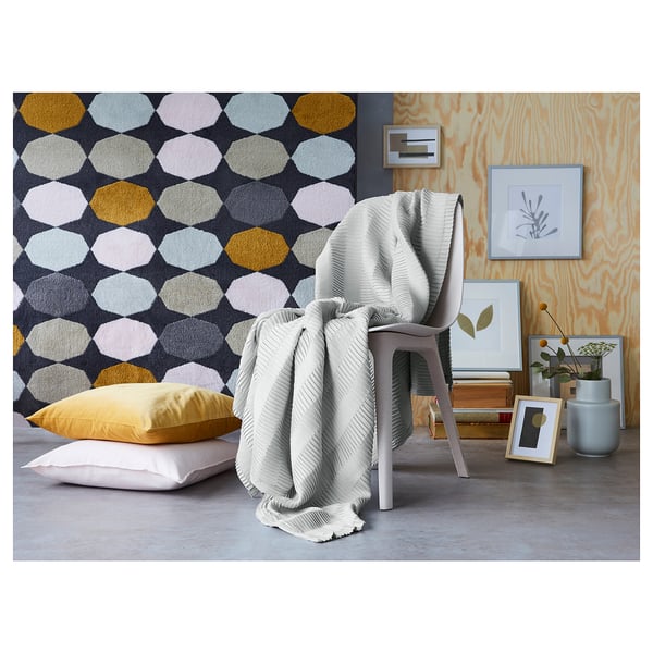 Torrild Rug Low Pile Multicolour Ikea